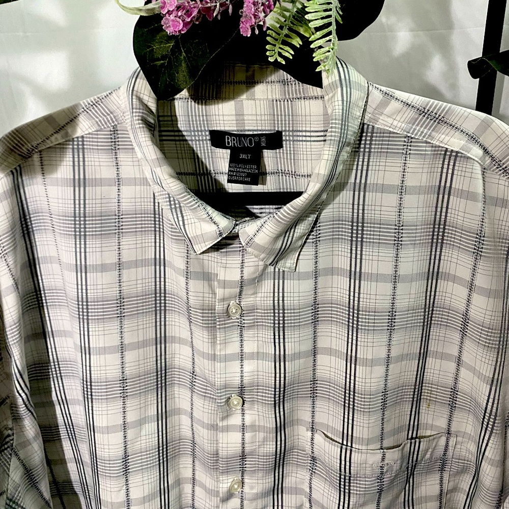 Bruno - mens 3 XLT short sleeve button up shirt